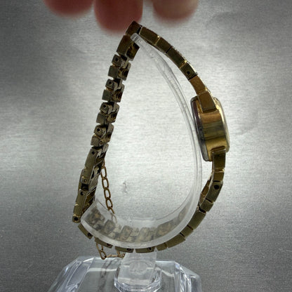 Seiko Watch Women 16mm Champagne Dial Gold Tone Manual Round 11-0549 Runs VTG8
