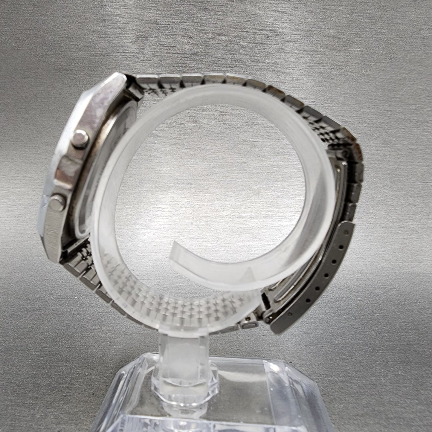 Casio W35 Watch Men 36mm Silver Tone LCD Alarm Chrono New  Battery6