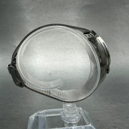 Skagen Watch Women 26mm Blue Dial Silver Tone Date Round 355SSSN New Battery8