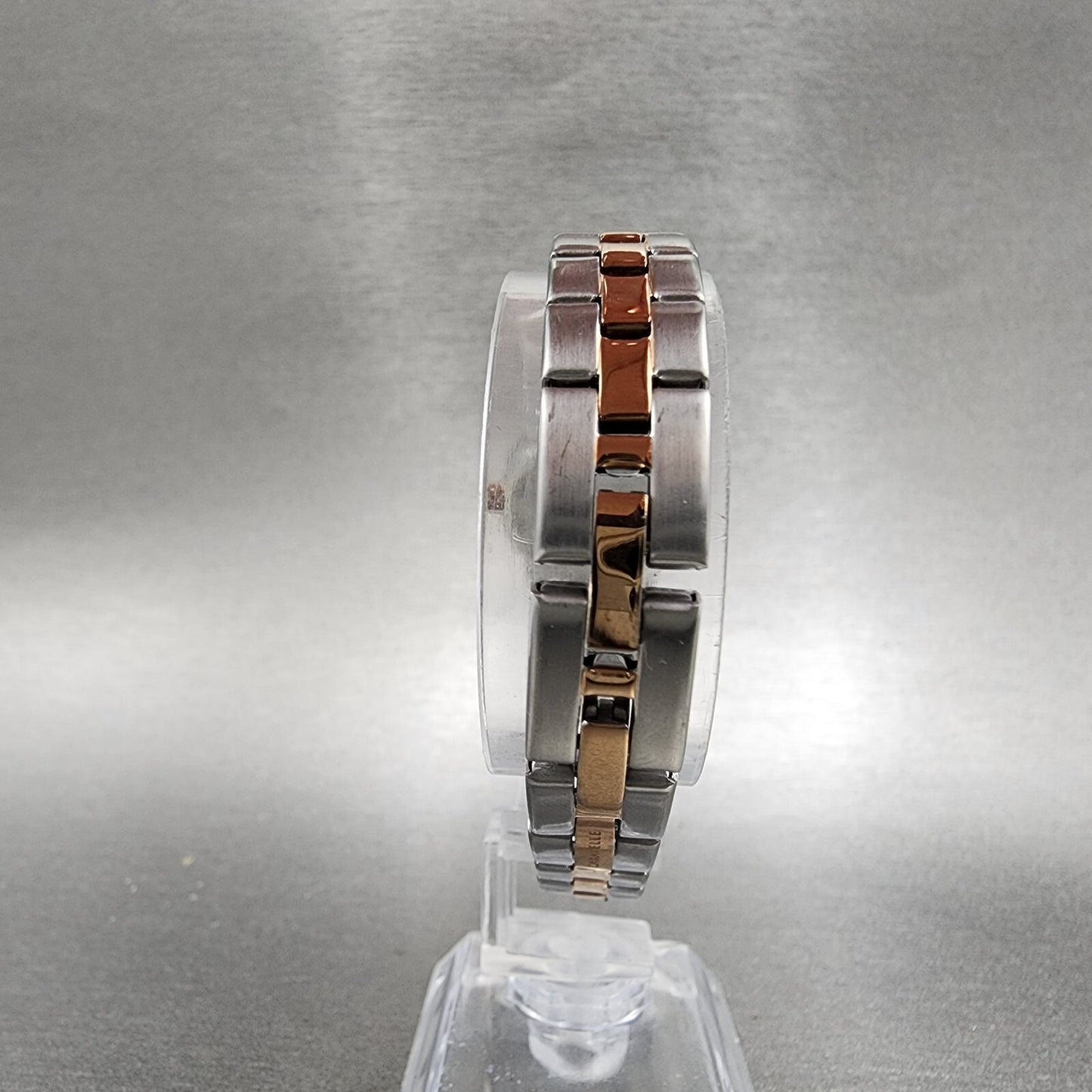 Caravelle Watch Women 24mm Silver Dial Two Tone Round 45L175 New Battery