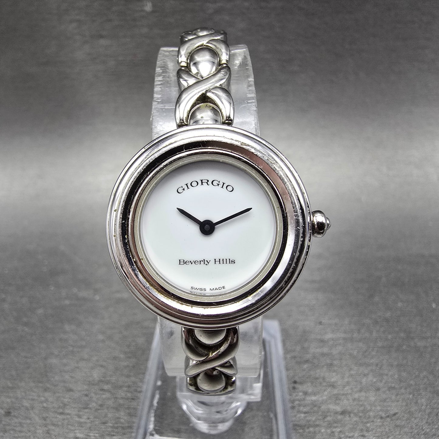 Giorgio Beverly Hills watch Women 26mm White Dial Silver Interchangeable Bezel0