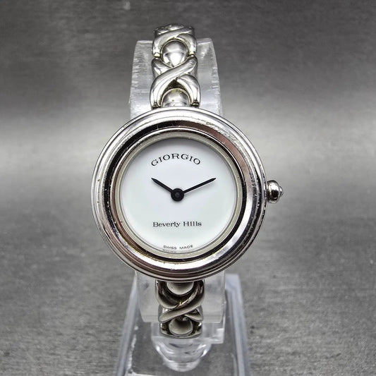 Giorgio Beverly Hills watch Women 26mm White Dial Silver Interchangeable Bezel0