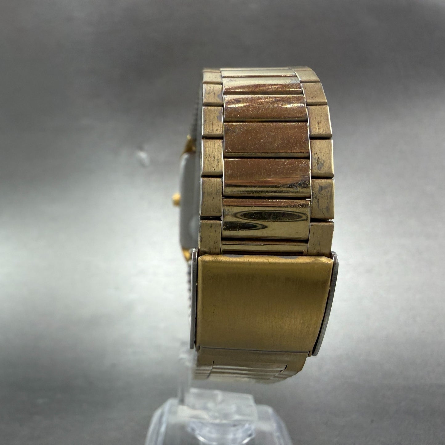 Citizen CQ Tank Watch Unisex 25mm Black Dial Gold Rectangle 6031-S06291 PARTS8