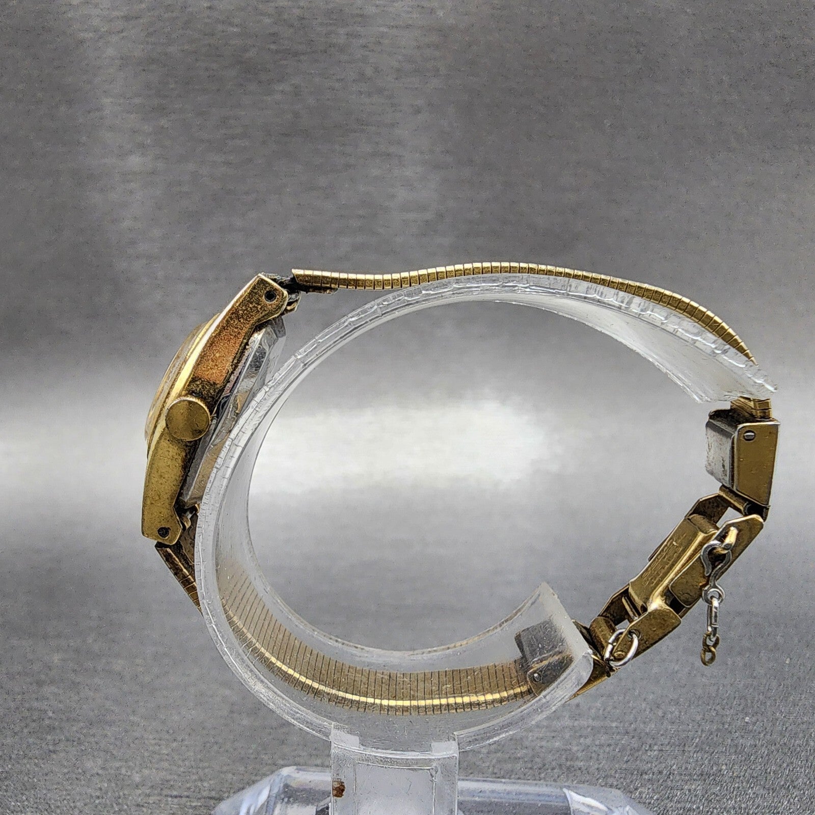 Seiko Watch Women 16mm Gold Dial Gold Tone Round 14000909 New Battery6