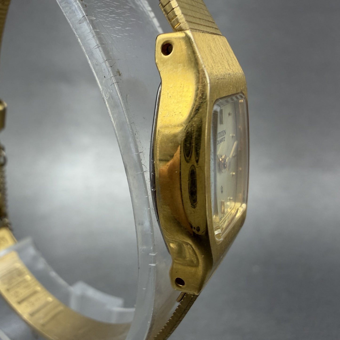 Citizen CQ Watch Women 16mm Champagne Dial Gold Tone 3220326170 New Battery3