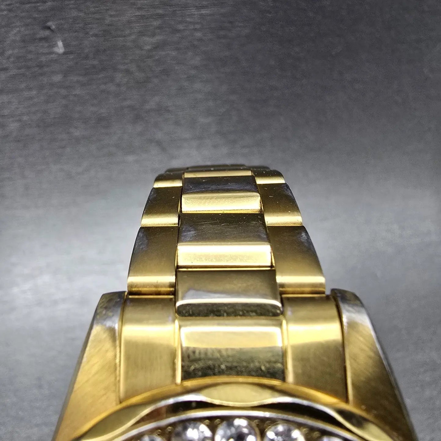 Invicta Watch Women 39mm Champagne Dial Gold Tone Date Round 15252 New Battery4