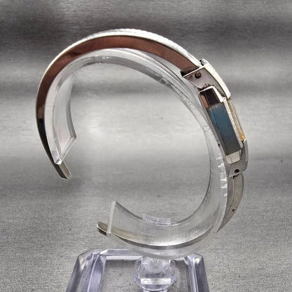 Bulova Watch Women 10mm Silver Dial White Gold Rectangle Manual Wind Vintage8