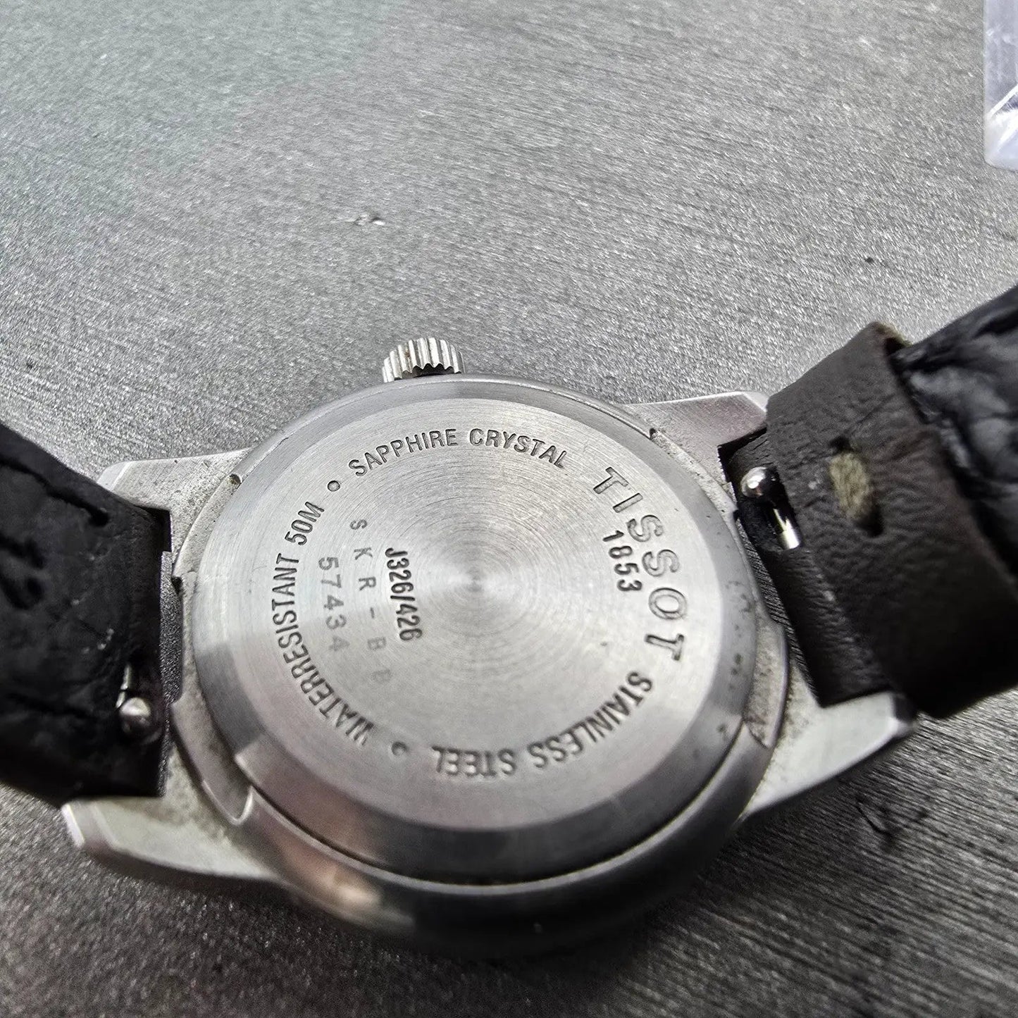Tissot PR 50 Watch Women 25mm Silver Dial Steel Date Leather J326/426 New Batt9