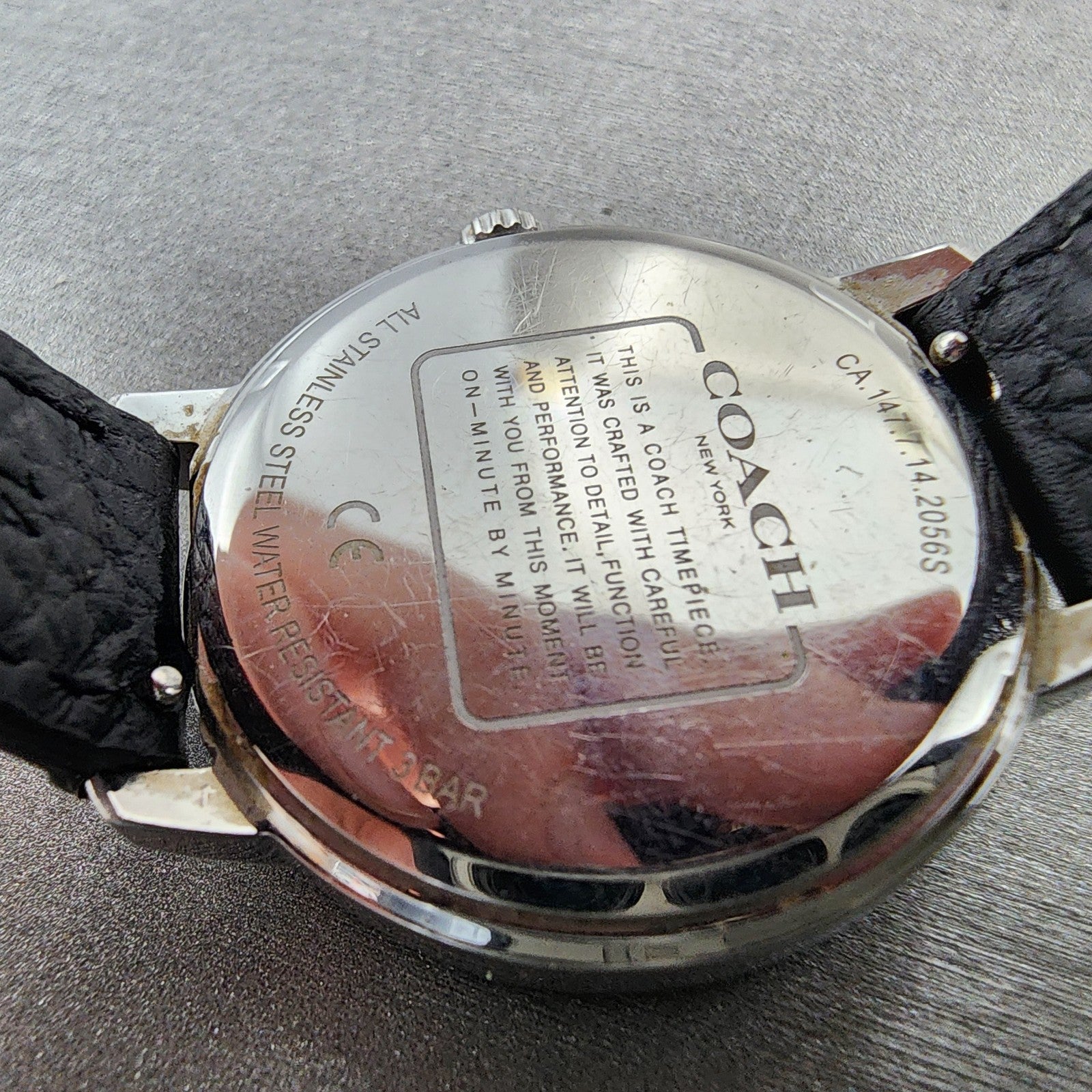 Coach Rayden Watch Women 32mm White Dial Silver Tone Round New Battery9
