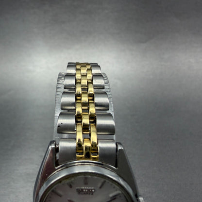 Seiko Watch Women 25mm White Dial Silver Tone Date 7n83-0011 Round NewBatt 874