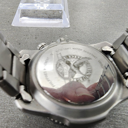 Eddie Bauer Watch Women 32mm Gray Dial Silver Tone Date Alarm Round New Battery9