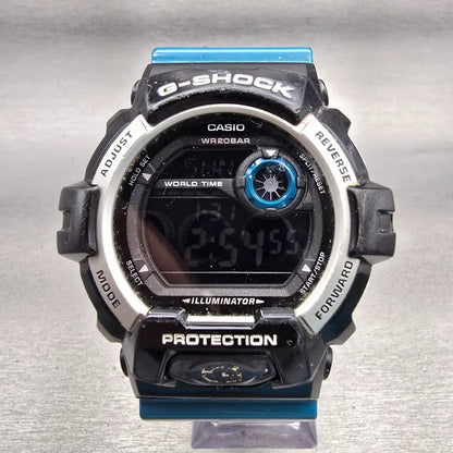 Casio G-Shock G-8900SC Watch Men 52mm Black Blue Chronograph Alarm New Battery0