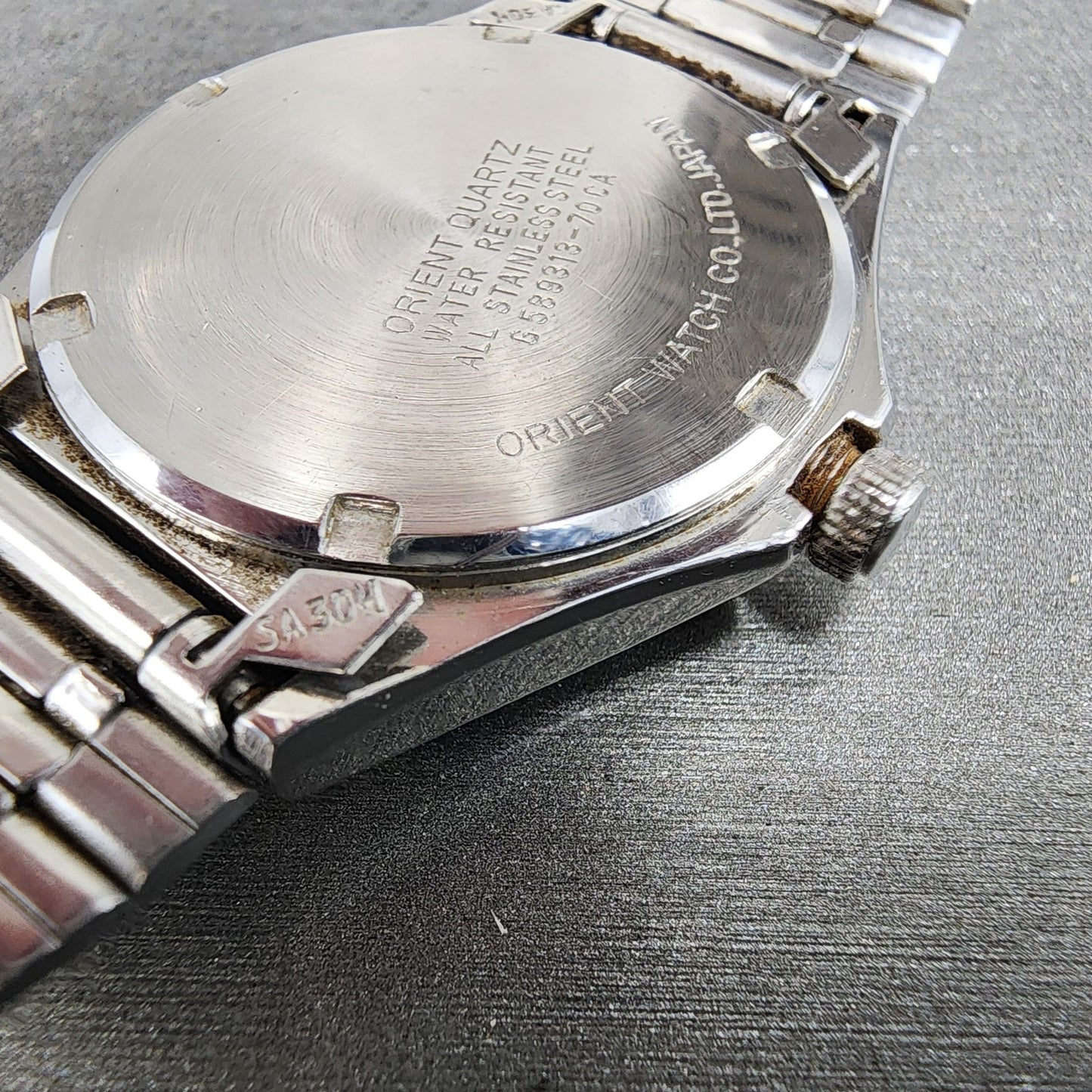 Orient Swimmer 100 Watch Men 36mm White Dial Silver Tone Daydate G58931370 PARTS11