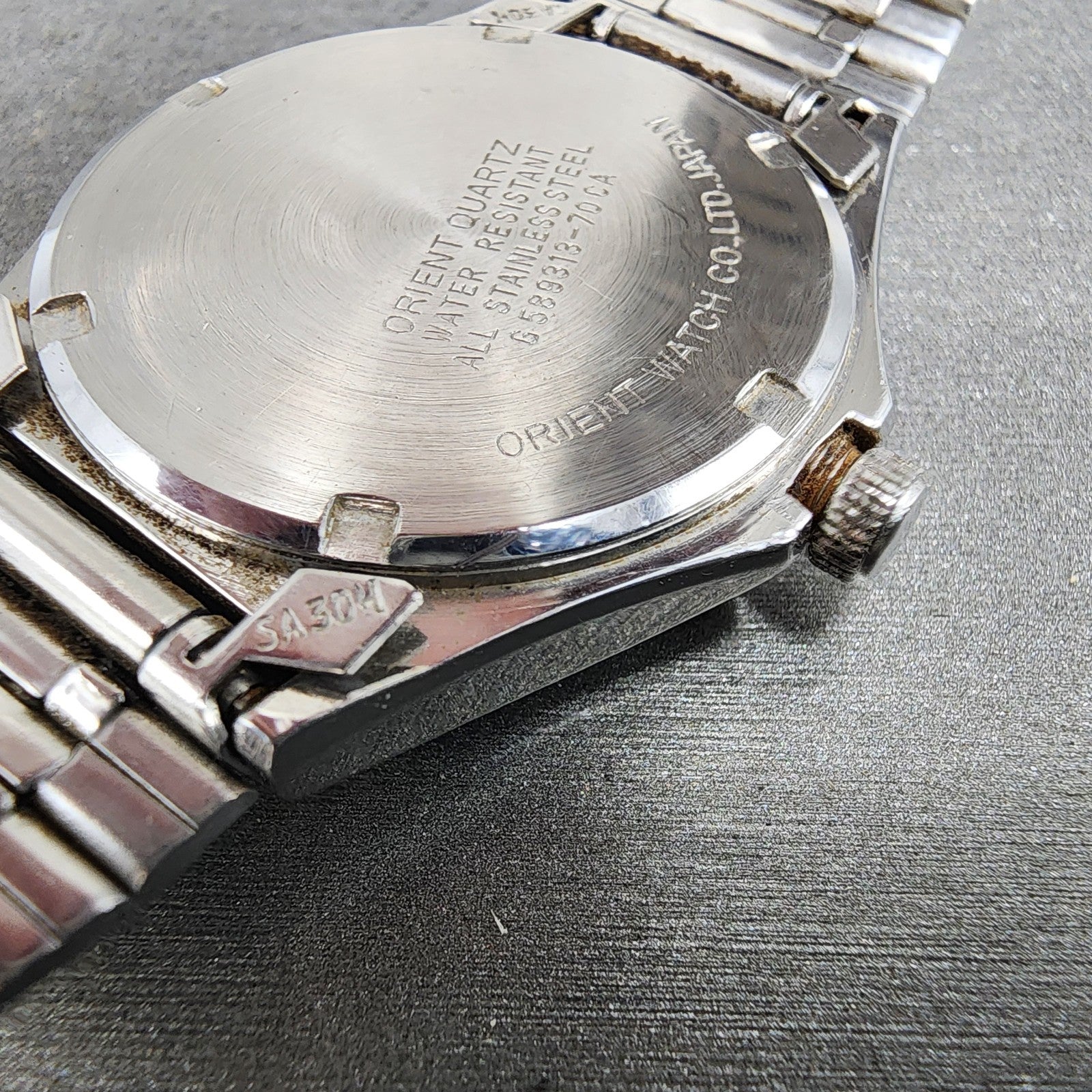 Orient Swimmer 100 Watch Men 36mm White Dial Silver Tone Daydate G58931370 PARTS11