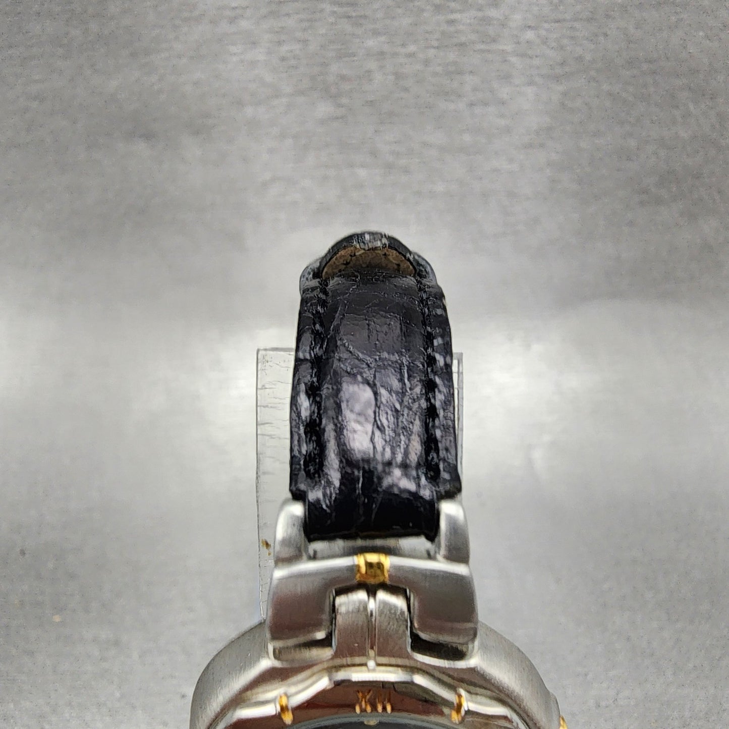 Seiko Pulsar Watch Women 27mm Black Dial Two Tone Date V7826B80 New Battery4