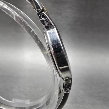 Movado Amorosa Watch Women 24mm Black Dial Two Tone Round 81 E4 1842 New Battery3