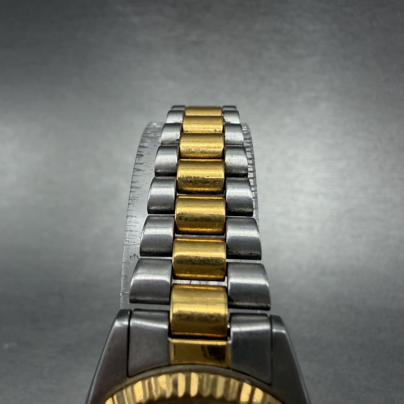 Seiko Watch Women 24mm Gold Dial Two Tone Daydate Round 7n83-0041 New Battery K44