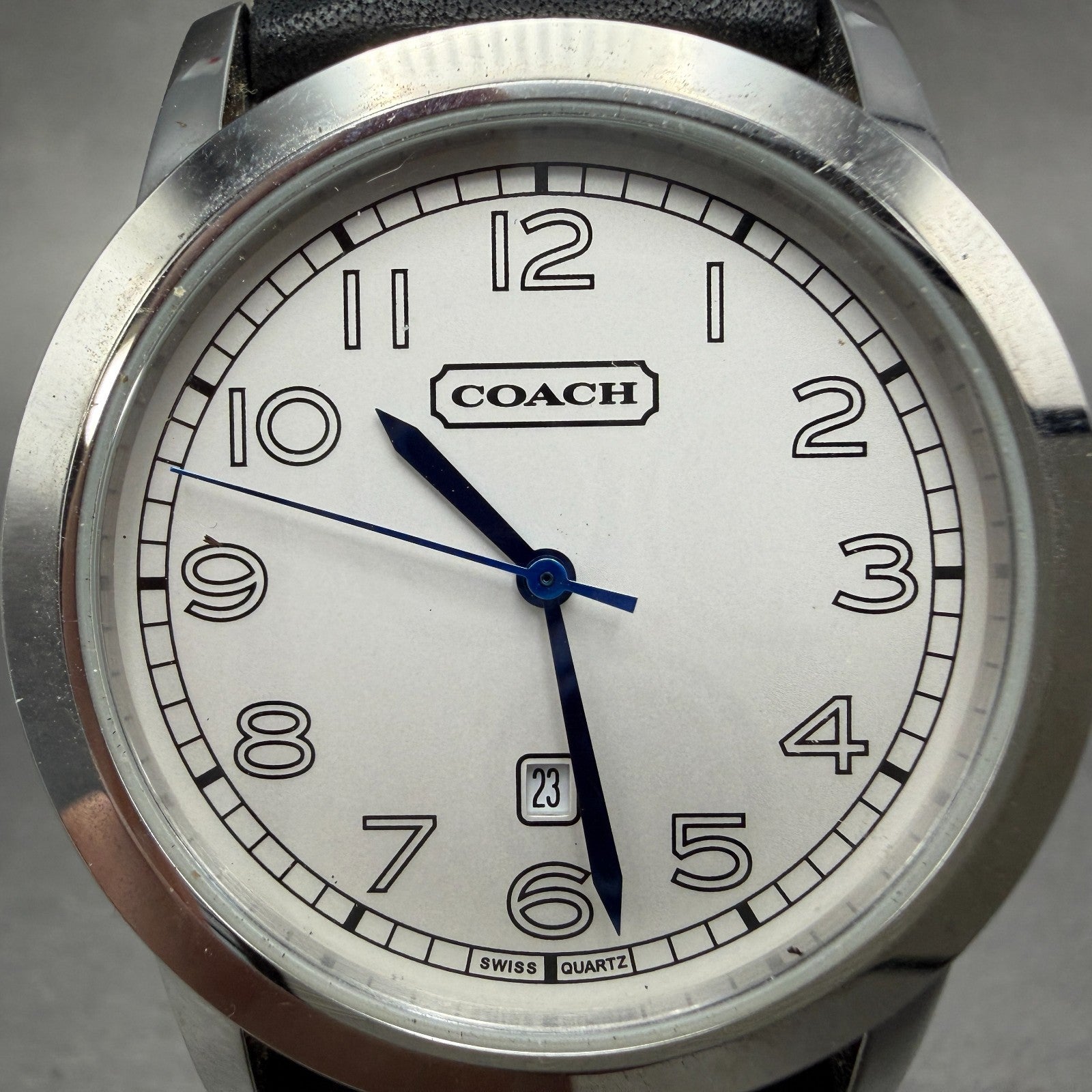 Coach Watch Men 38mm White Dial Steel Date Round CA.03.2.14.0325 PARTS2