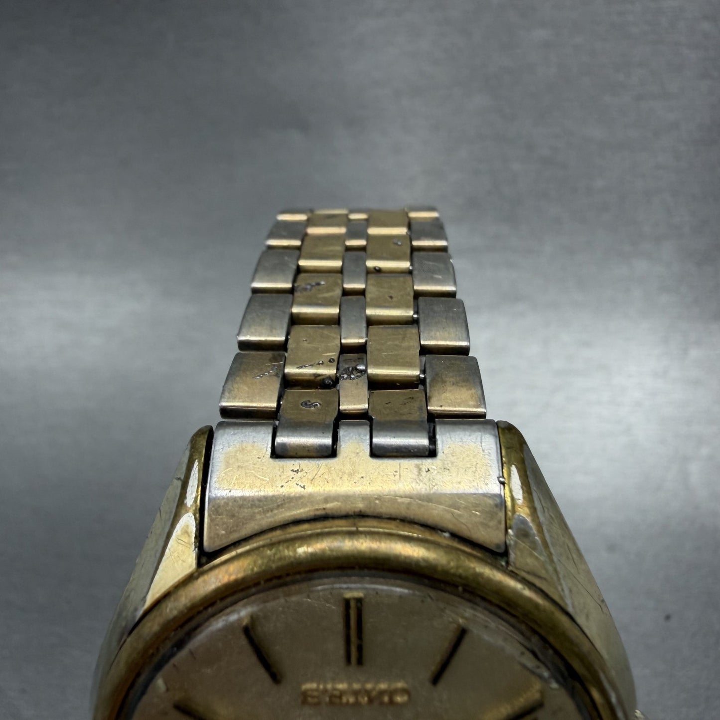 Seiko 3003 Quartz Watch Men 36mm Champagne Dial Gold Tone Daydate 38637049 PART5