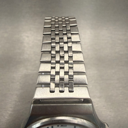 Seiko Spirit Watch Men 34mm White Dial Silver  Daydate Round 7N43-7B70 New Batt4