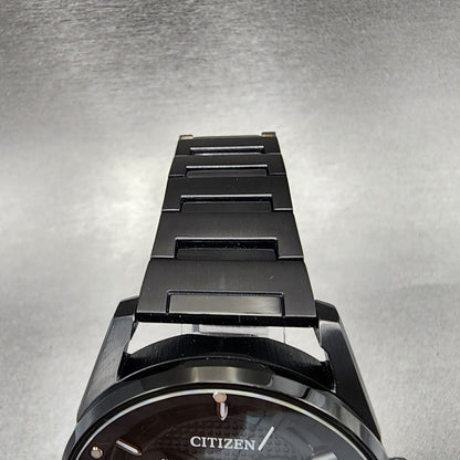 Citizen Eco-Drove CTO Watch Men 43mm Black Dial Black Tone Daydate RoundRuns