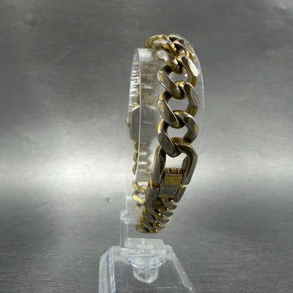 Seiko Watch Women 14mm Champagne Dial Gold Tone Hexagon 2e20-5369 New Battery7