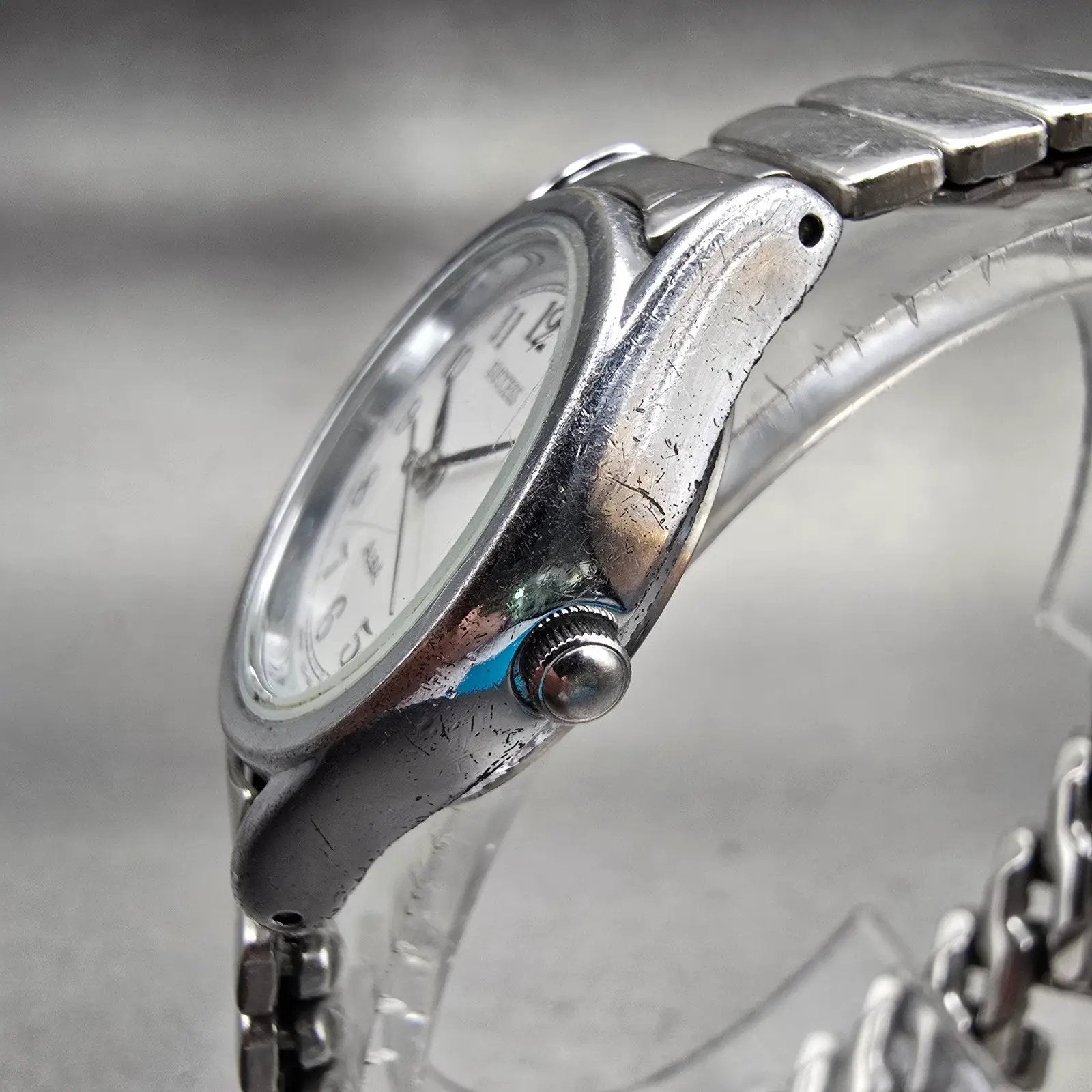 Seiko Alba Success Watch Women 20mm White Dial Silver Tone V701-1L70 New Battery2