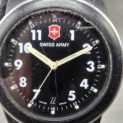 Victorinox Swiss Army Original SAI Watch Men 38mm Black Dial Steel Date PARTS2