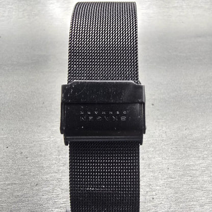 Skagen Denmark Watch Men 37mm Black Dial Titanium Date Round 233XLTMB New Batt T7