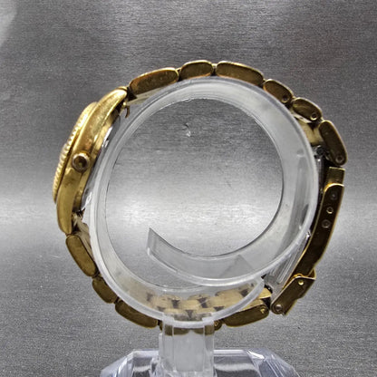 Wittnauer Watch Women 24mm Champagne Dial Gold Tone Date 11P04 New Battery6