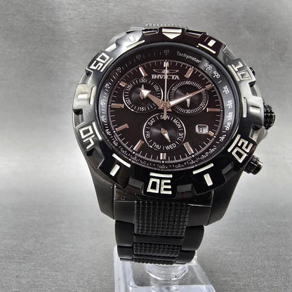 Invicta Specialty Chronograph Dive Watch Men 46mm Black Dial Black Tone New Batt5