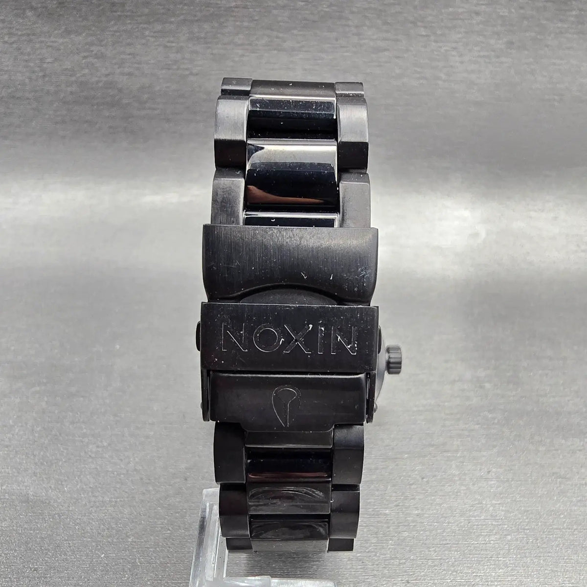Nixon The Facet 38 Watch Men 38mm Black Dial Black Tone Round New Battery7