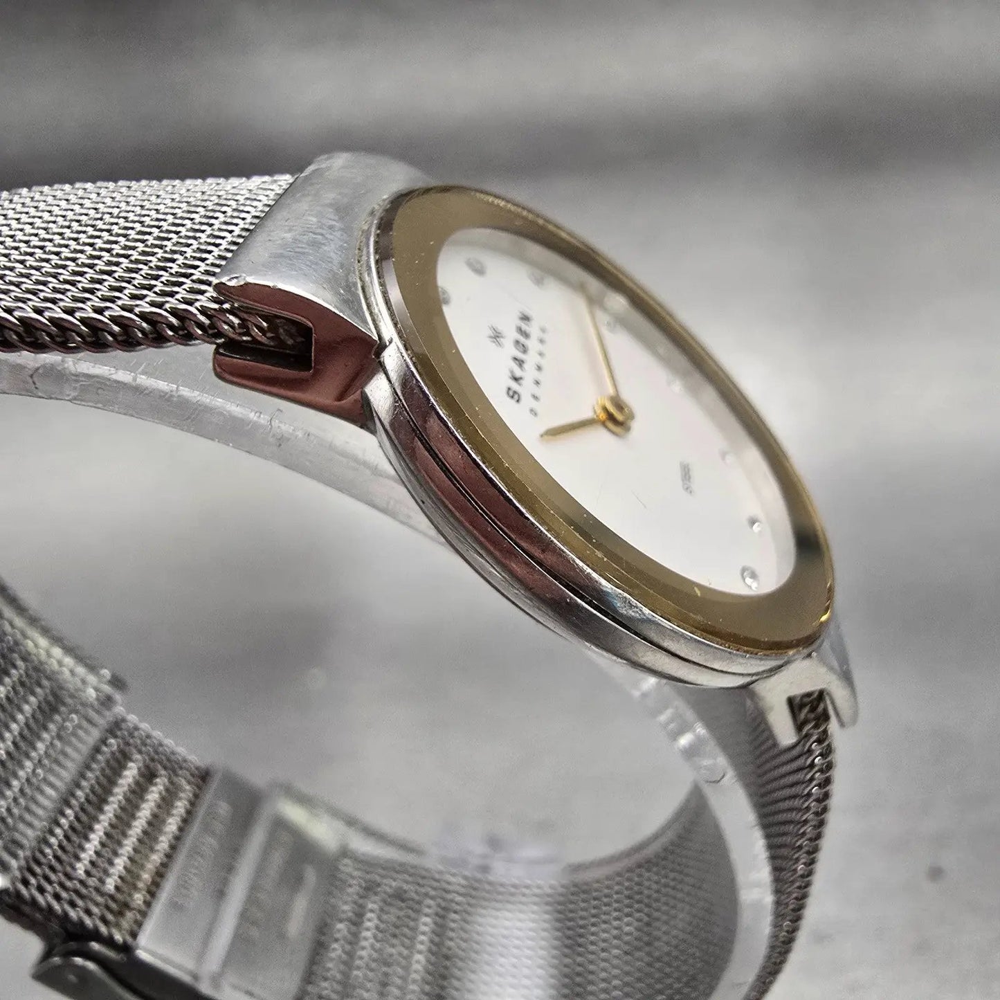 Skagen Freja Watch Women 26mm White Dial Two Tone Round 358SGSC New Battery3