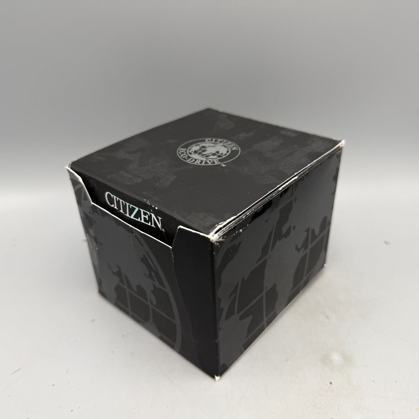 Citizen Presentation Watch Box Case Black Cardboard Round 2010's Eco-Drive5
