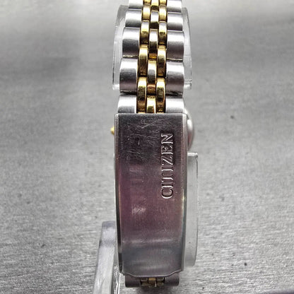 Citizen Watch Women 25mm MOP Dial Two Tone Daydate Gemmed 1002-S044464 New Batt7