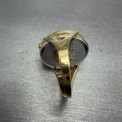 Orient Ring Watch Women 17mm Gold Dial Gold Blue Stone Hideaway A054A1-30 PARTS8