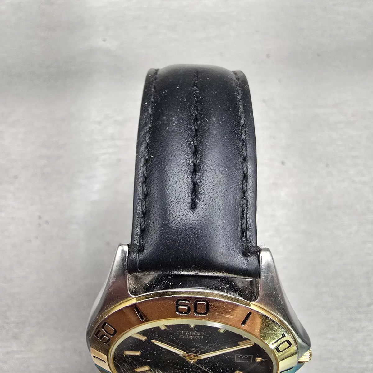 Citizen Watch Men 40mm Black Dial Two Tone Date Round 5510-F52061 New Battery4