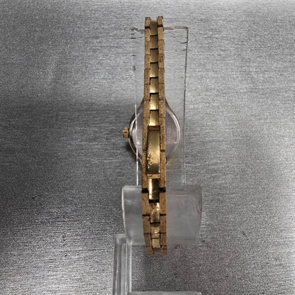 Citizen CQ Watch Women 17mm Champagne Dial Gold Tone Round 3220-890795 New Batt27