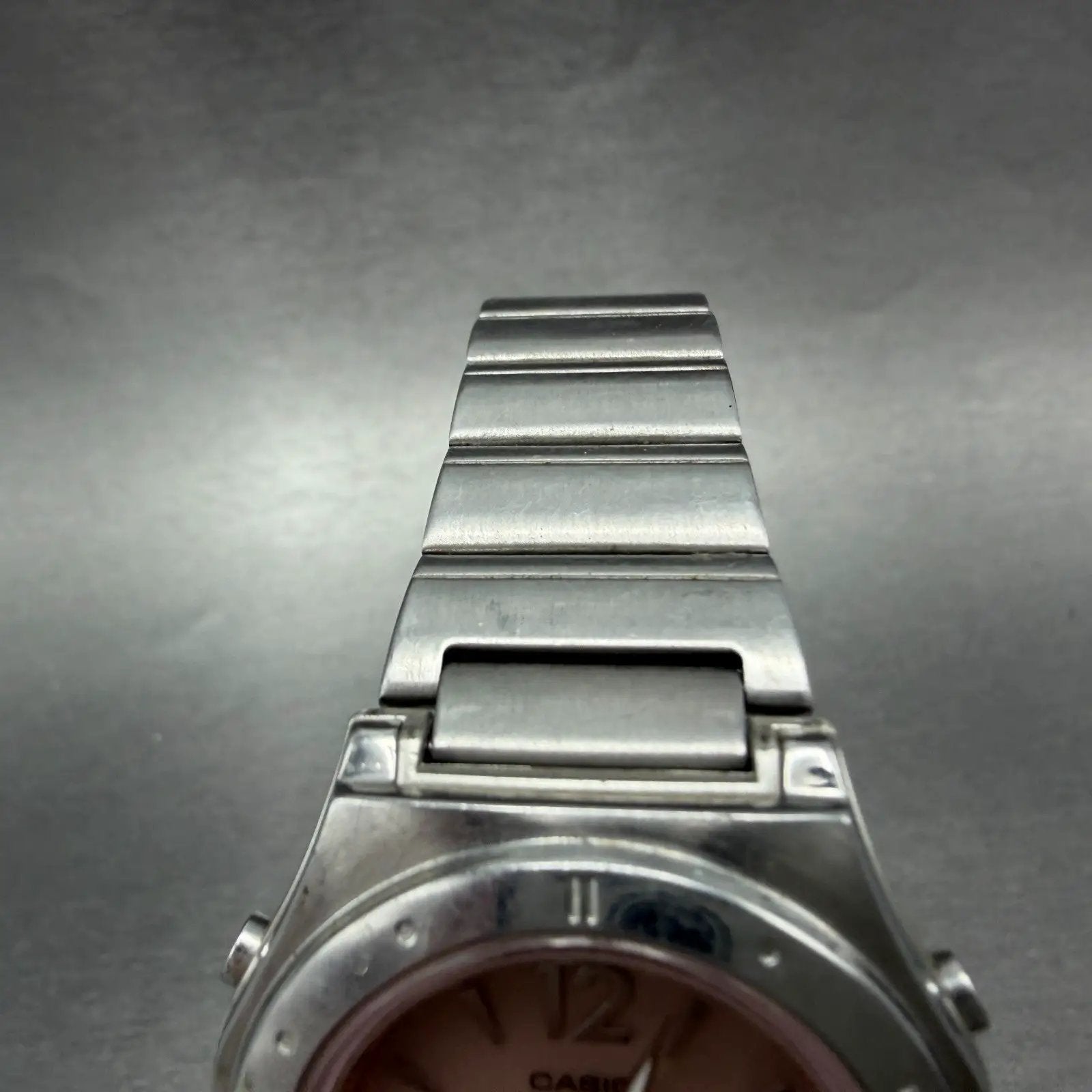 Casio Wave Ceptor Watch Women 34mm Pink Dial Silver Tone Date LWA-M140 New BattA4