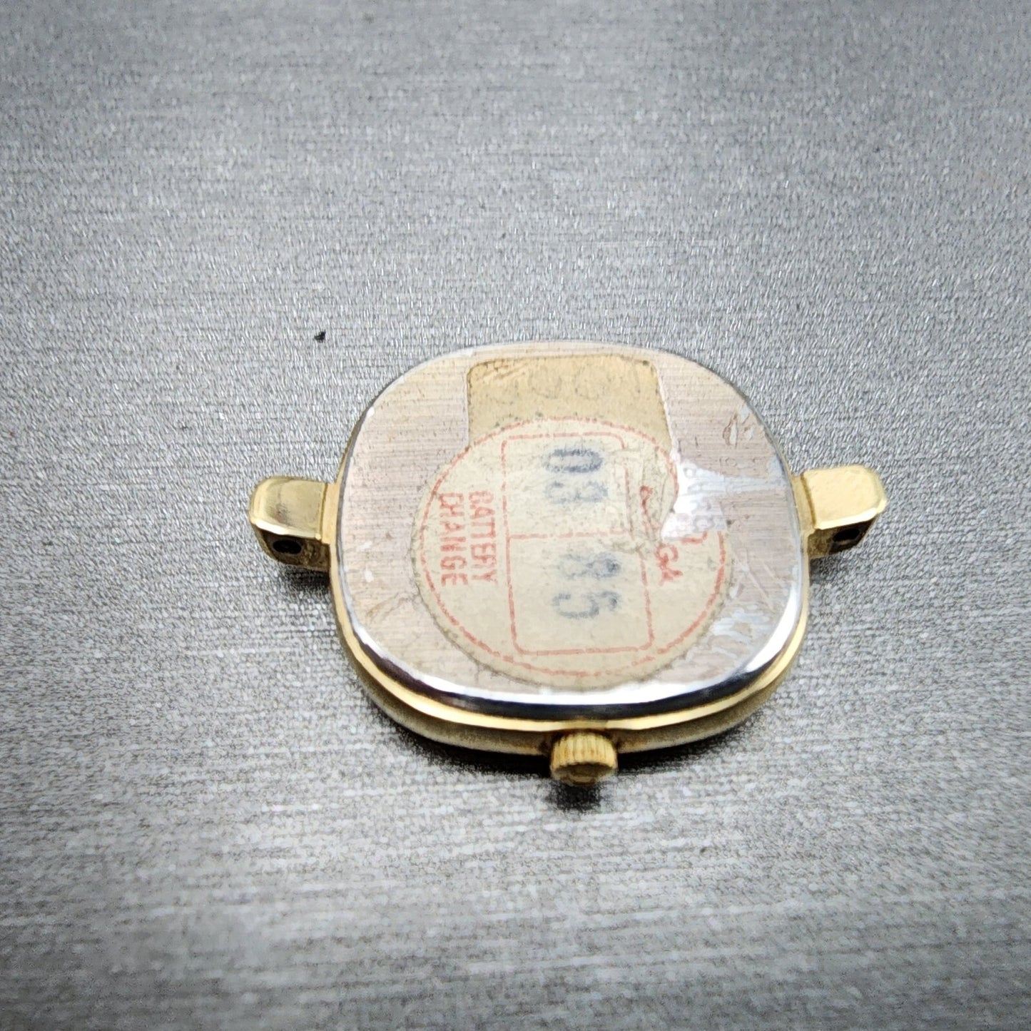 Omega De Ville Watch Women 21mm Gold Dial Gold Plated Cal 1375 591.0276 PARTS8