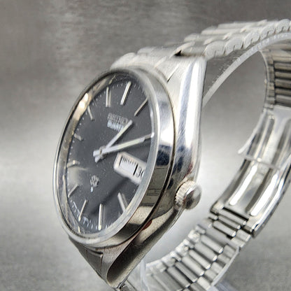 Seiko SQ Watch Men 35mm Gray Dial Steel Daydate Round 75468069 PARTS3