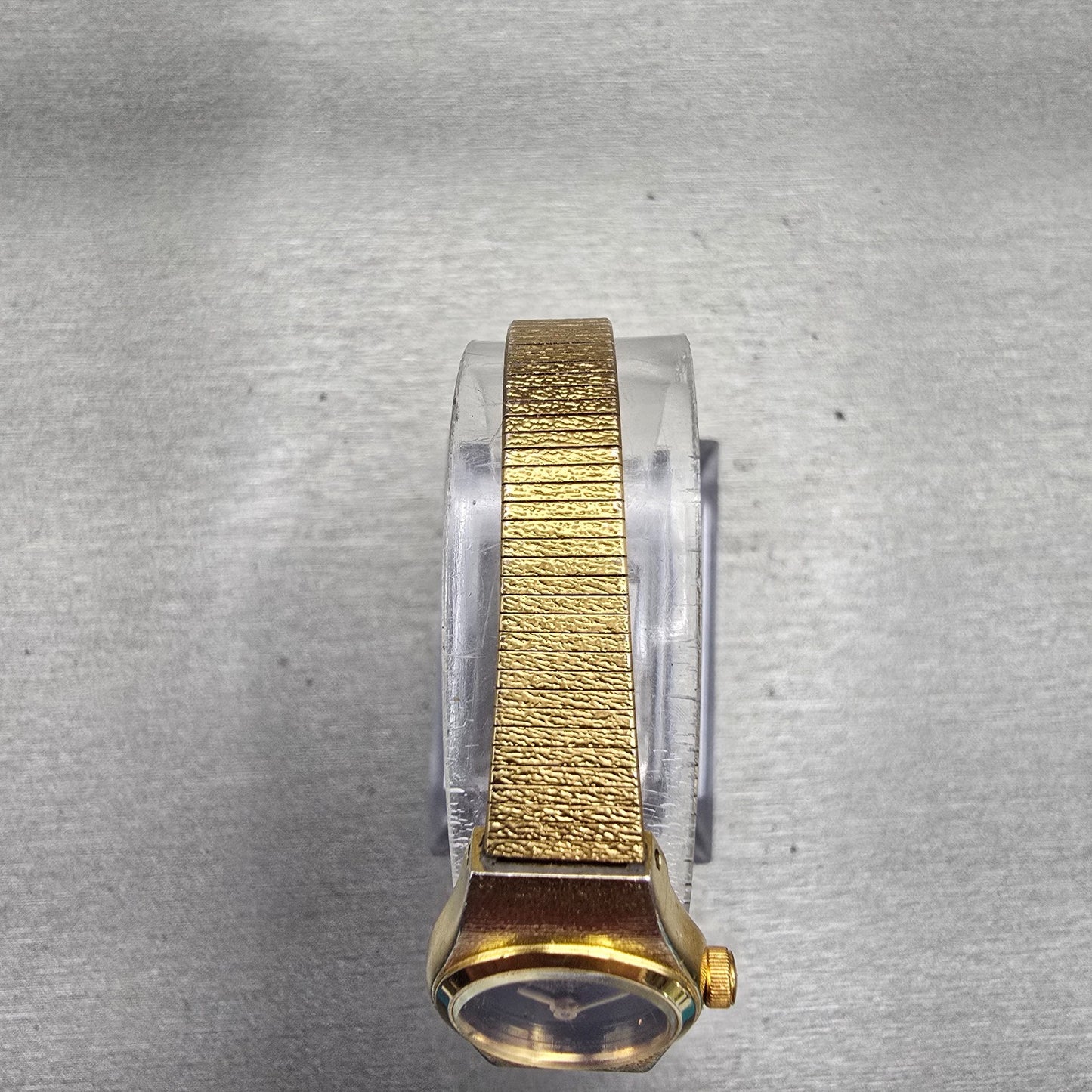 Citizen CQ Watch Women 17mm Black Dial Gold Tone Oval 3220-890779 New Battery4