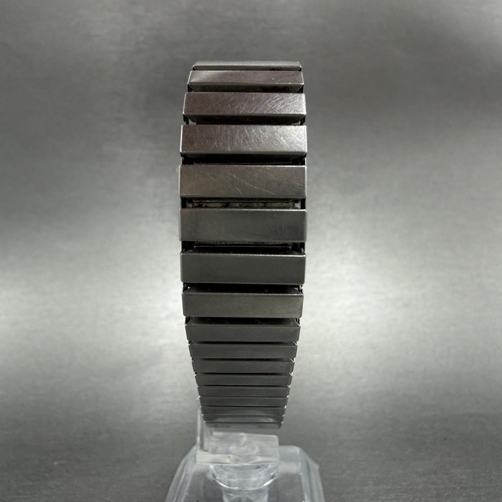Seiko Tank Watch Men 25mm Silver Dial Two Tone Rectangle 6530-5159 New Battery7