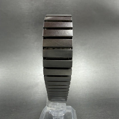 Seiko Tank Watch Men 25mm Silver Dial Two Tone Rectangle 6530-5159 New Battery7