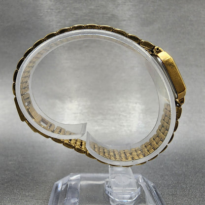 VTG Seiko Watch Women 17mm Cream Dial Gold Tone Octagon V4005608 New Battery8