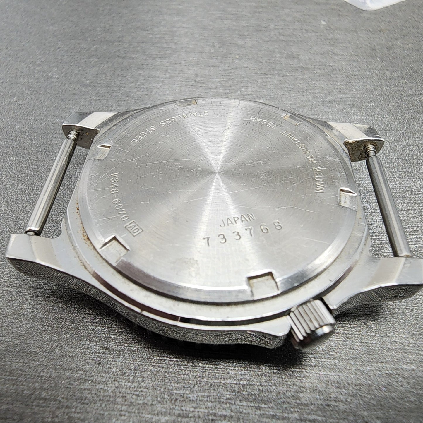 Seiko ALBA Dive Watch Men 36mm Orange Dial Silver Tone Daydate READ! New Battery9