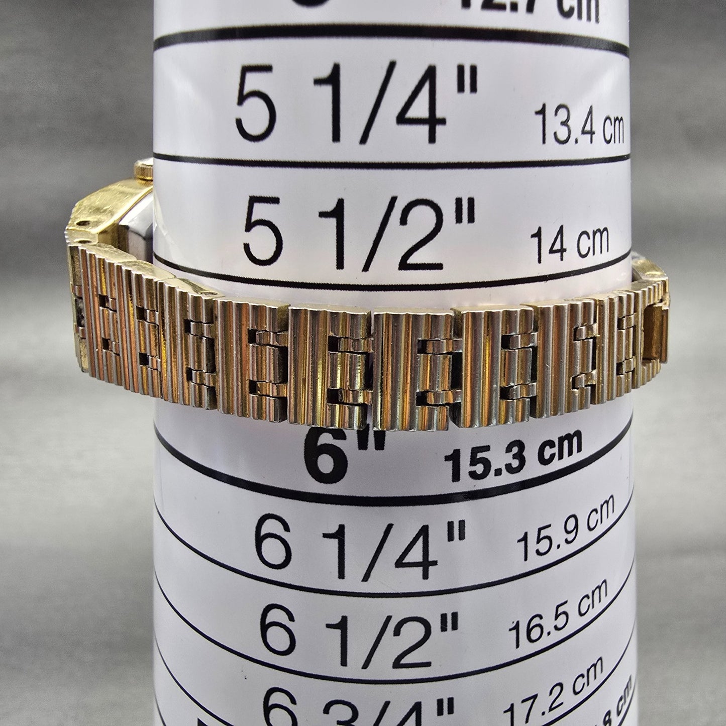 Citizen CQ Watch Women 18mm Champagne Dial Gold Tone Rectangle 4-040074 New Batt9