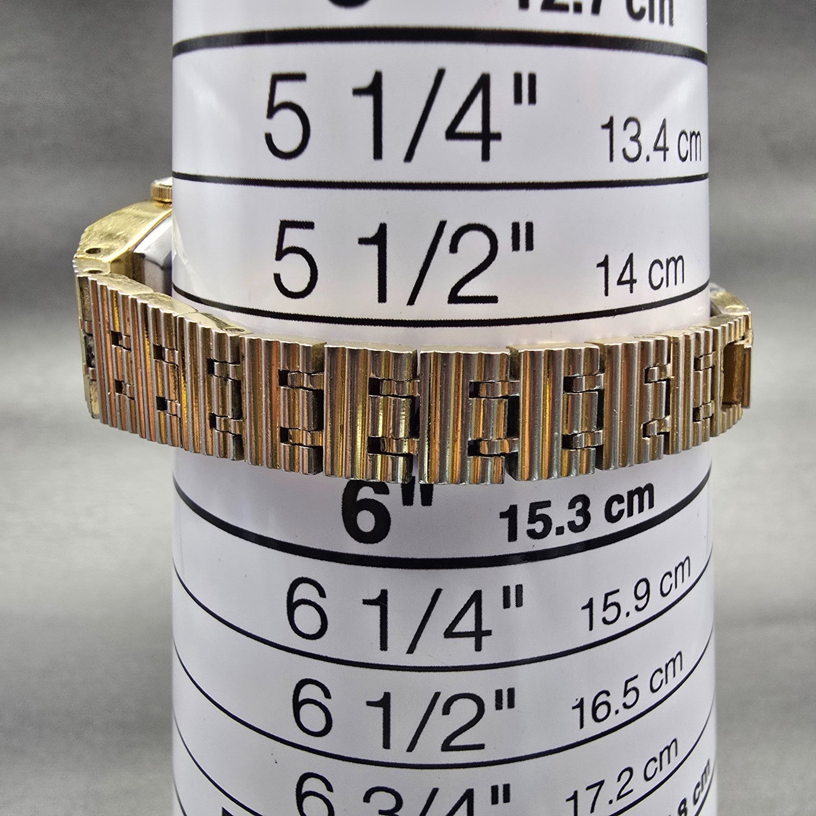 Citizen CQ Watch Women 18mm Champagne Dial Gold Tone Rectangle 4-040074 New Batt9