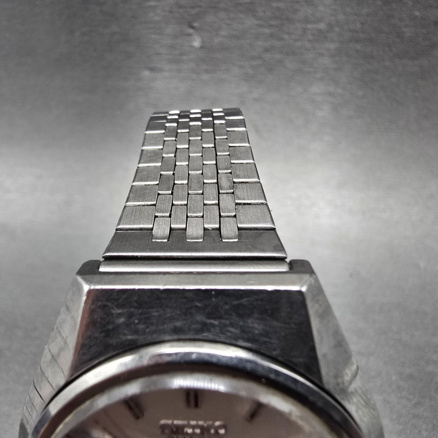 Seiko Type II Watch Men 36mm Silver Dial Silver Tone Daydate 4623-8000 New Batt4