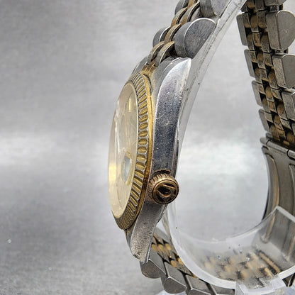 Bulova Super Seville Watch Women 31mm Champagne Dial Two Tone Date Round NewBatt2